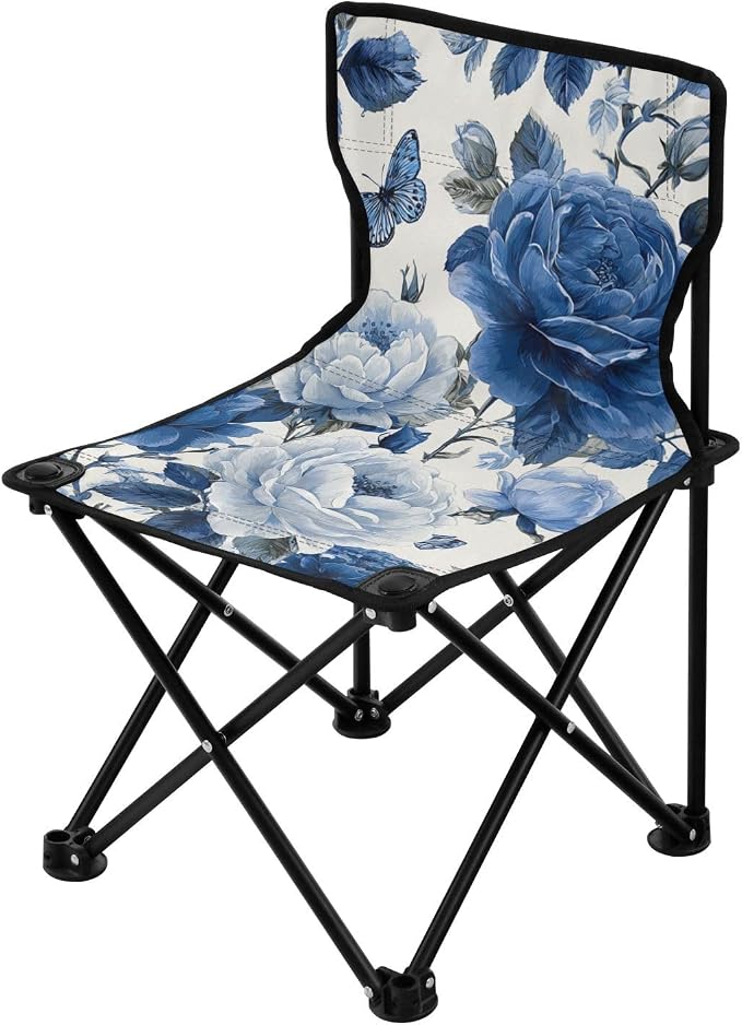 Blue Roses and Butterfly