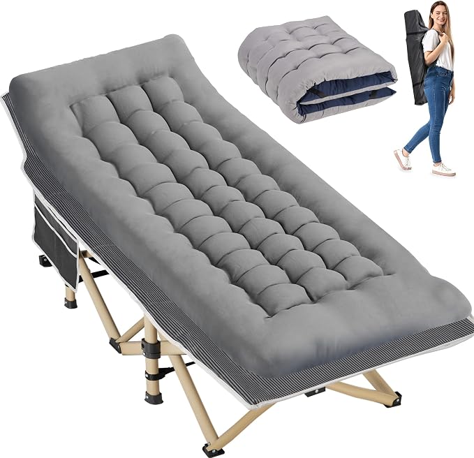 Stripe Grey Cot/Grey Pad