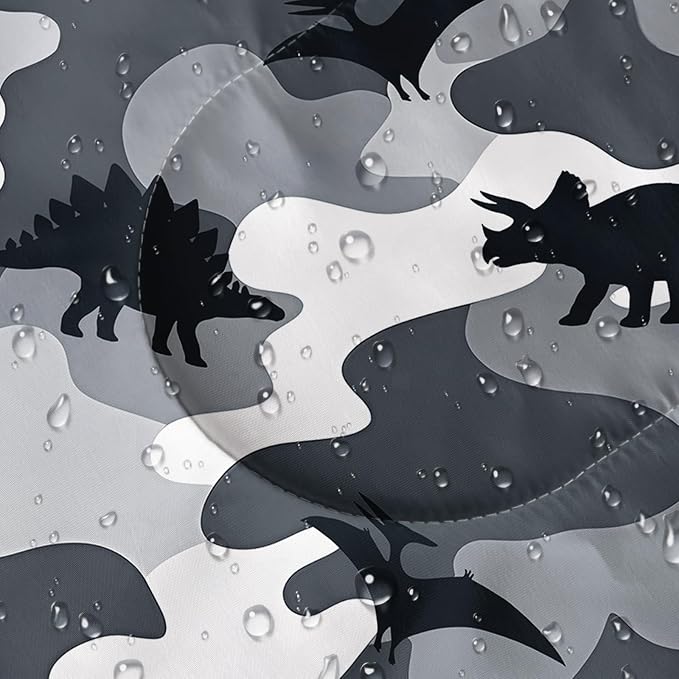 Gray Camo Dinosaur