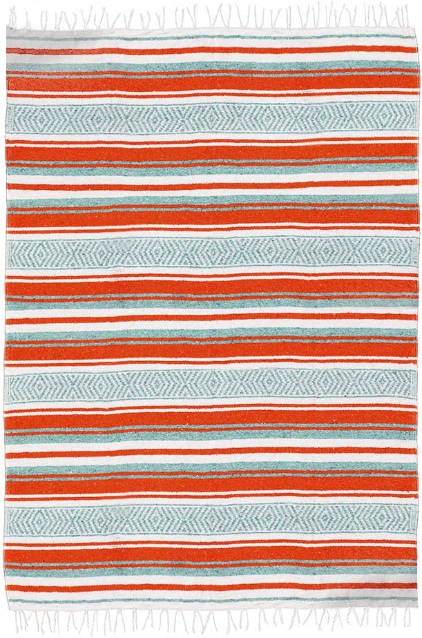 Orange/Teal/White