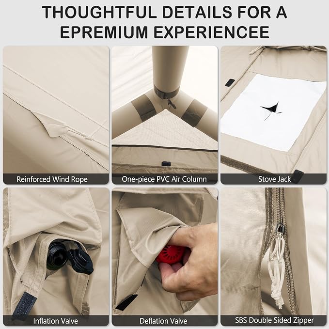 4-6 Person Skylight and Stove Jack/Beige