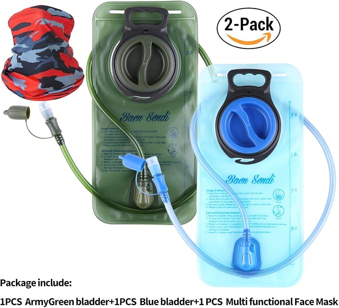2 Pack(one Blue+one ArmyGreen )