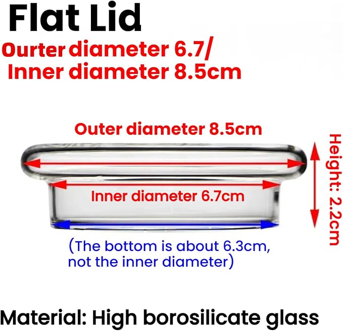 Flat lid 6.7/8.5cm