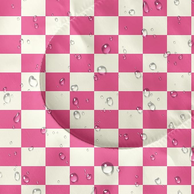 Pink and White Check