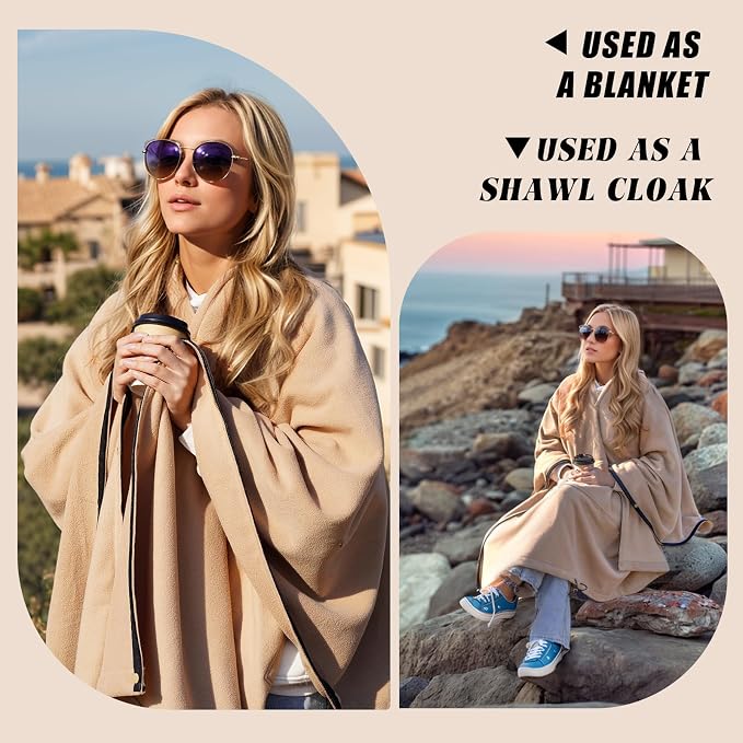 Polar Fleece Blanket - Khaki