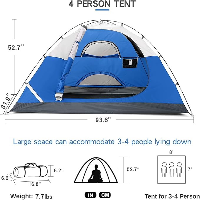 4 personBlue/grey