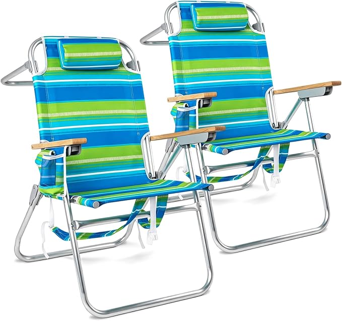 2 Pack Light Green Stripes