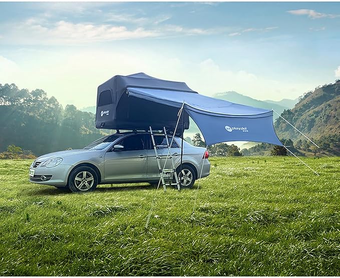 Black with 90° Awning