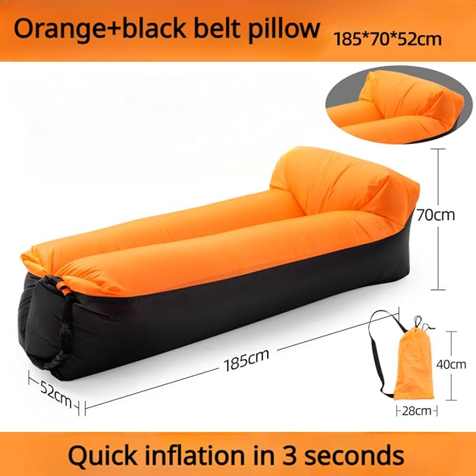 Orange+black With Pillow