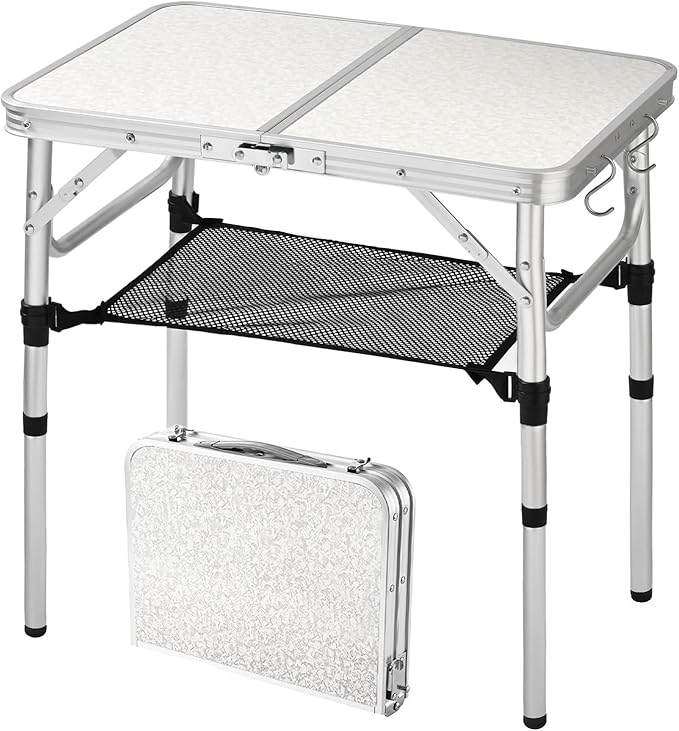3 Heights Table With Mesh Layer