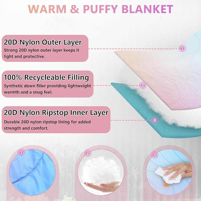 Rainbow Gradient Blanket