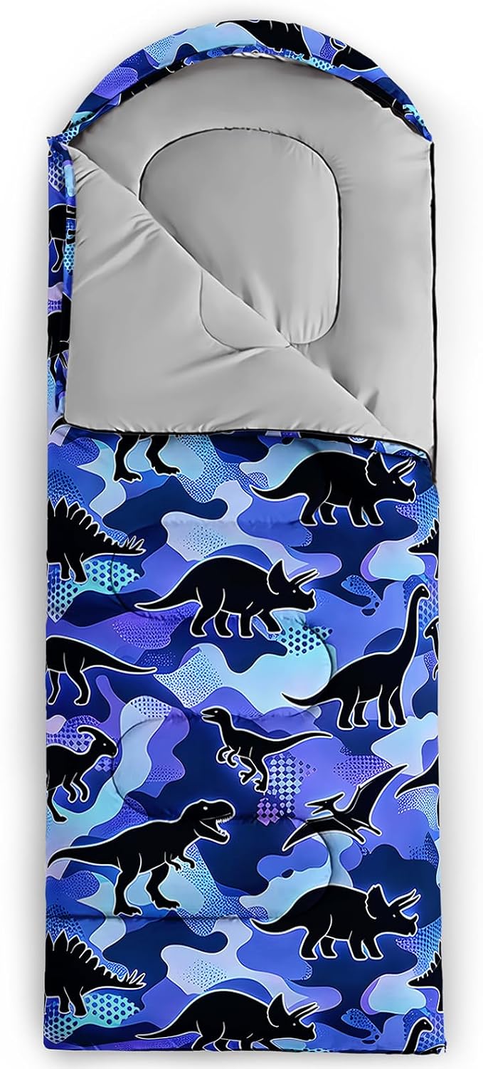 Blue Camo Dinosaur