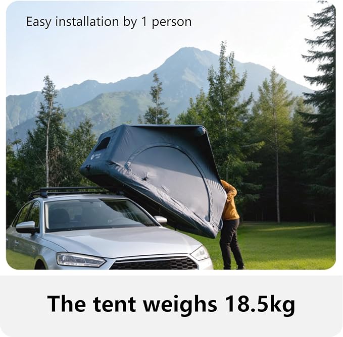 Tent with 90°awning