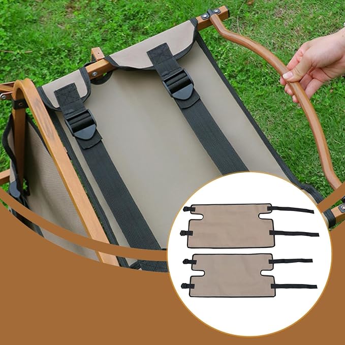Khaki 37×66cm Seat Cushion & Backrest