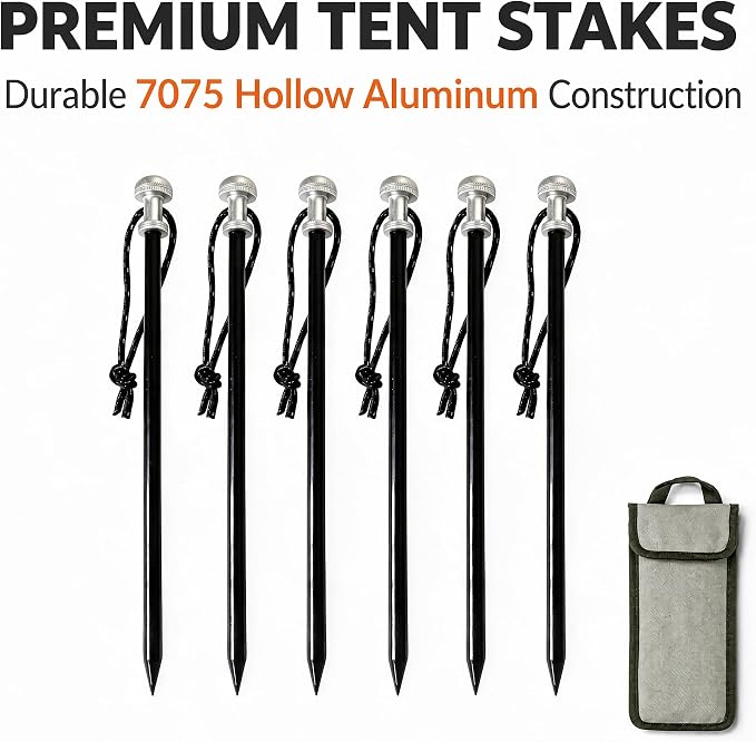 Black Tent Stakes