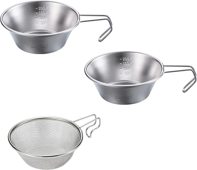 2pcs Cup + 1pc Colander
