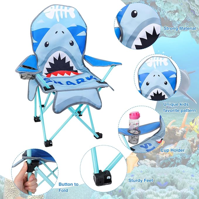 Shark and Dinosaur With Umbrella