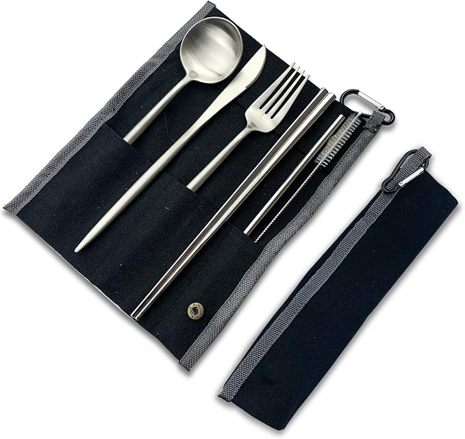 Silver-black pouch