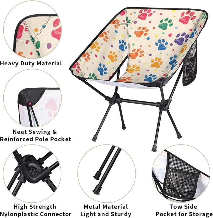 Colorful Dog Paw Prints
