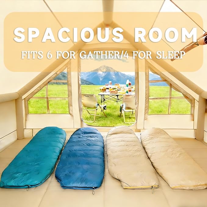 New Update 4-6 Person Skylight and Stove Jack/Beige