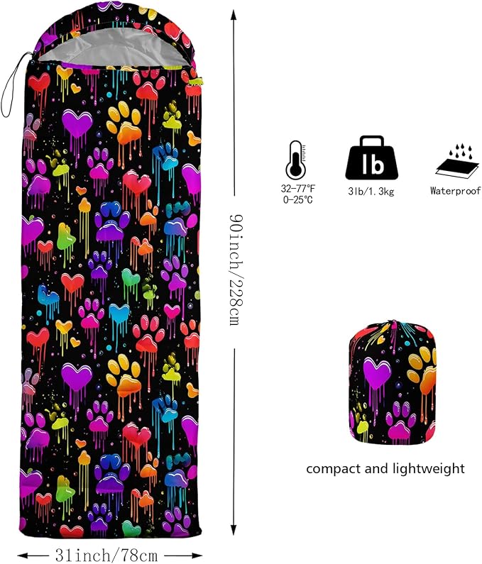 colorful paw print