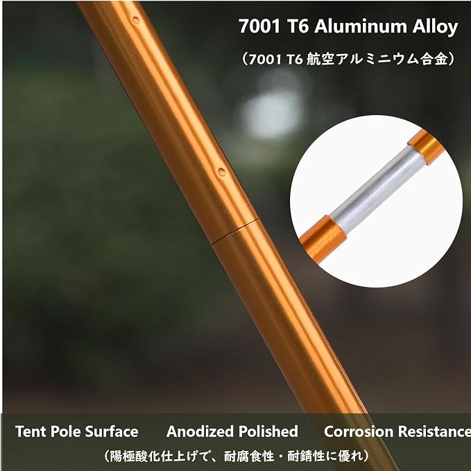 A - Tent Poles - Gold
