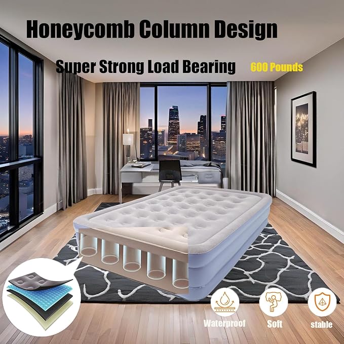 High Bed Queen Gray