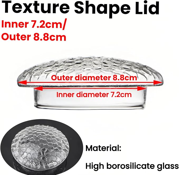 Texture lid 7.2/8.8cm