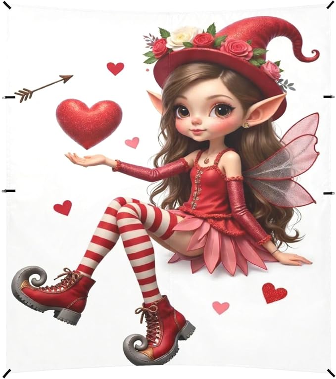 Valentine Red Fairy Hearts