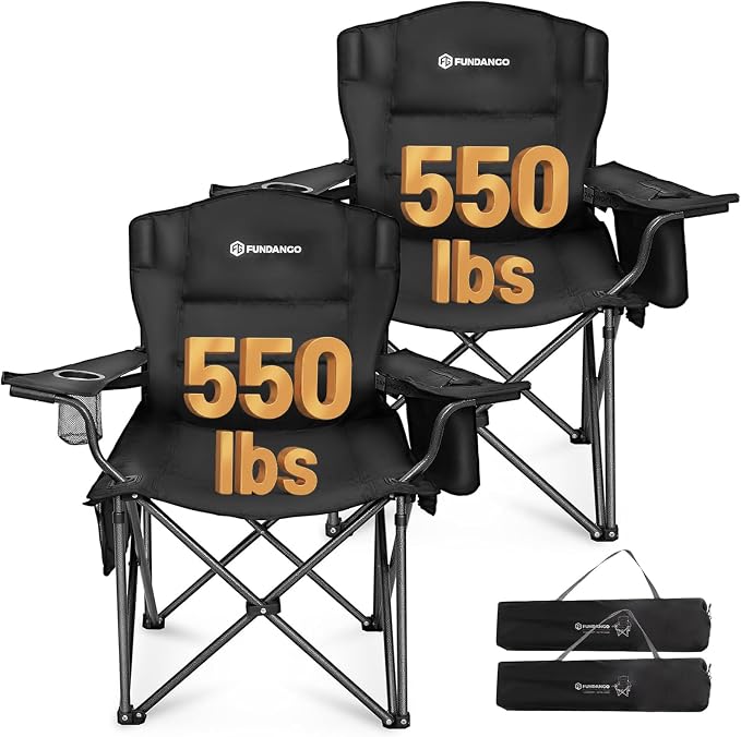 2 Pack Black With Lumber Support
