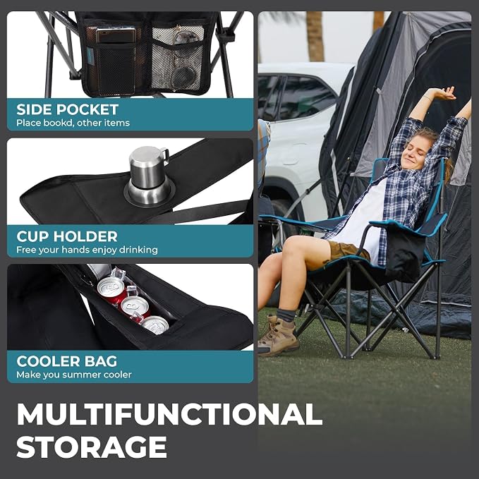 1 Pack Black With Lumber Support