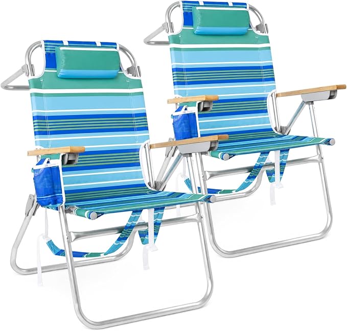 2 Pack Green Stripe