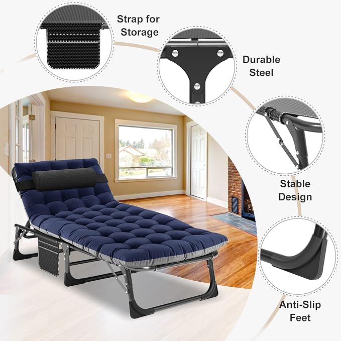 Black Cot/ Blue Pad