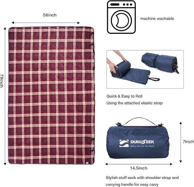 Navy Blue Outer With Red Plaid Fleece