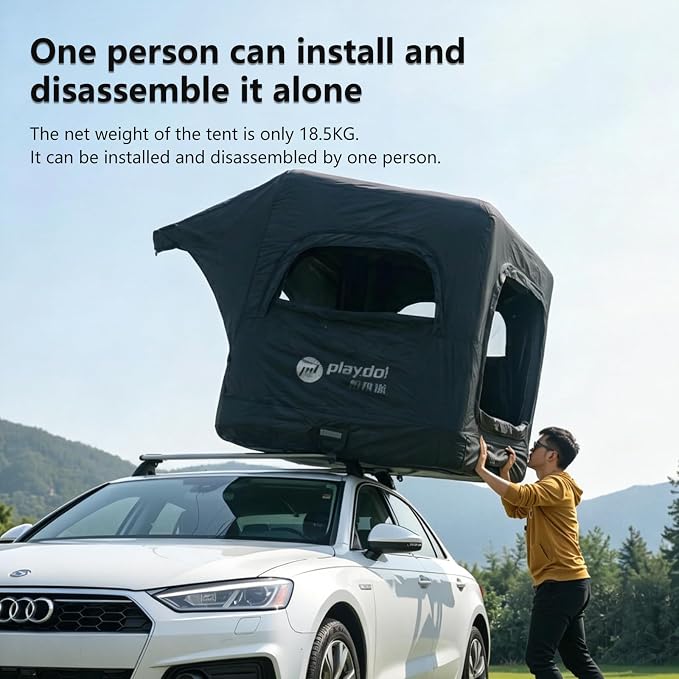 Black with 90° Awning