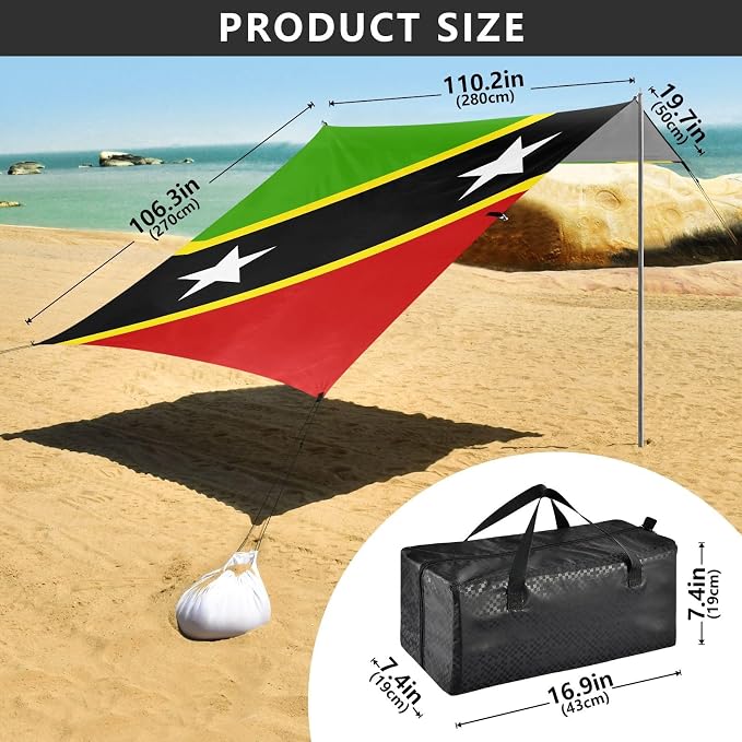 National Flag of Saint Kitts and Nevis