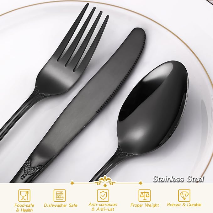 HT-48/Steak Knives-Black