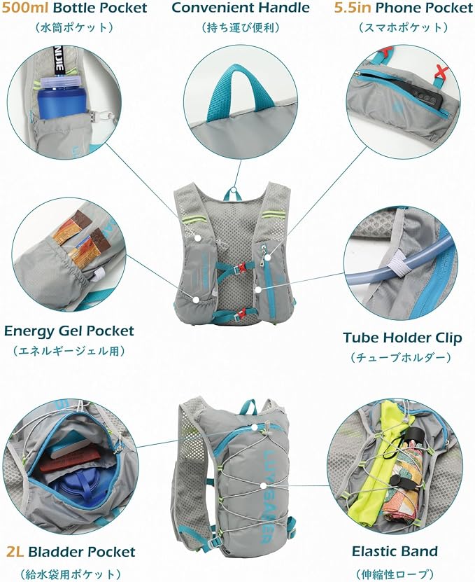 03 Grey 5L - with 2L Water Bladder