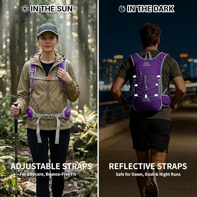 purple with 2L water bladder