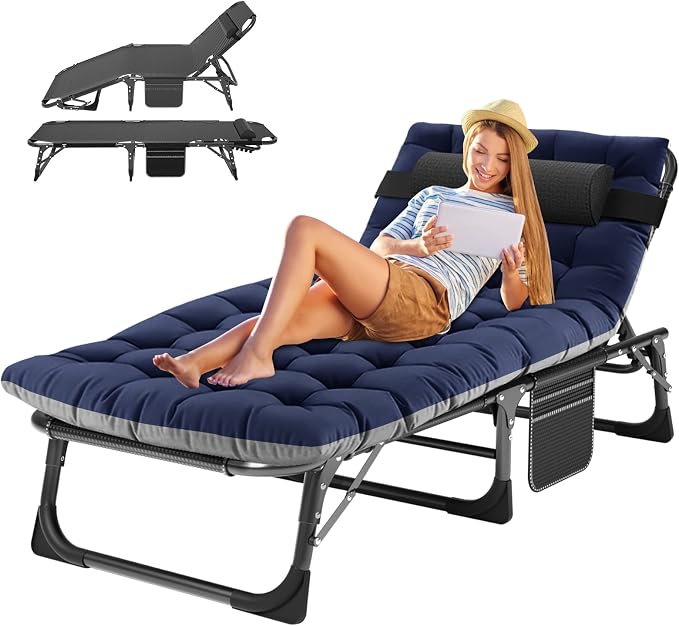 Black Cot/ Blue Pad