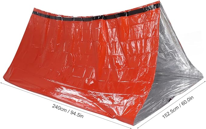 Orange tent + outer bag + bracelet