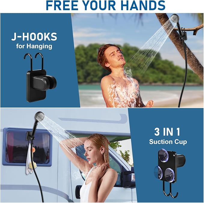 Camping Shower Kit with Tent (No Heater Included)