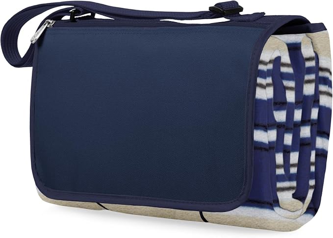 Blue Stripe Pattern With Navy Flap