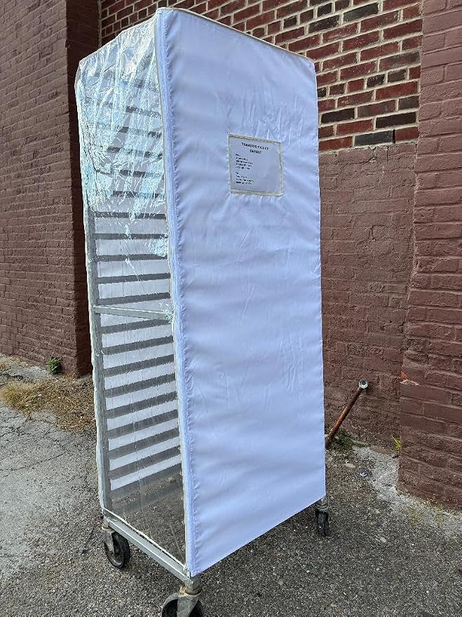 White Waterproof Nylon with 2 Zippers (Large Pocket)