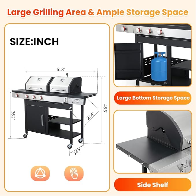 3-Burner, 37230 BTU