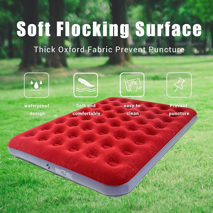Queen Size Red Grey