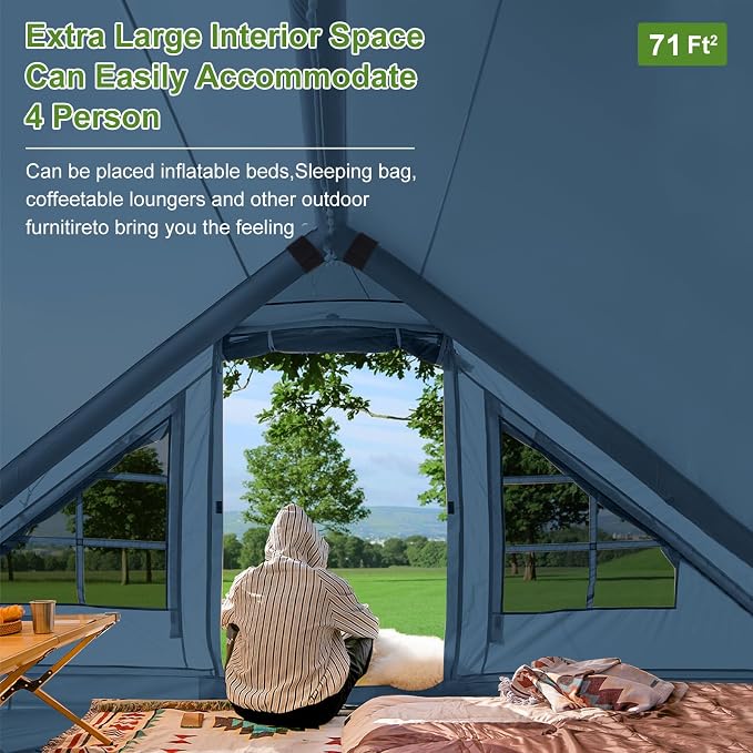 4 Persons/13*7ft Tarps/Gray
