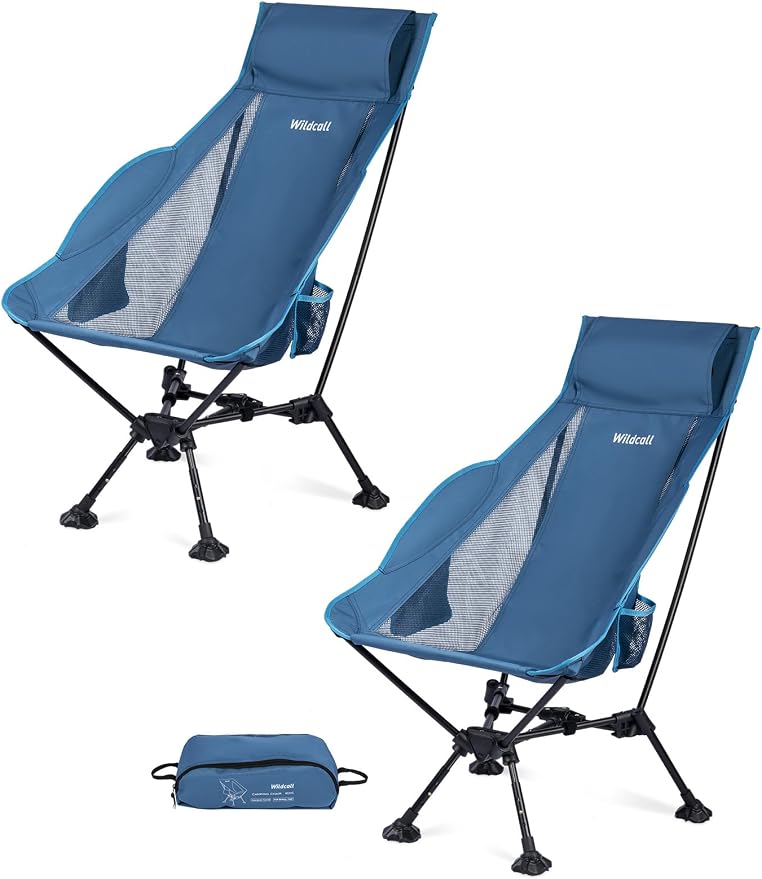 2 X Blue High Back