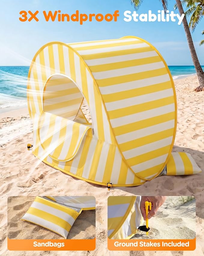 Yellow with Door Curtain