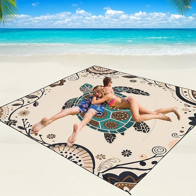 Beige Sea Turtle - Mandala